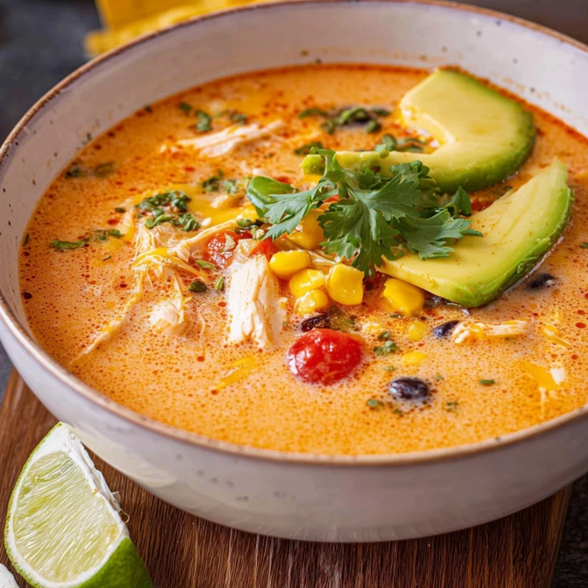Creamy Chicken Enchilada Soup