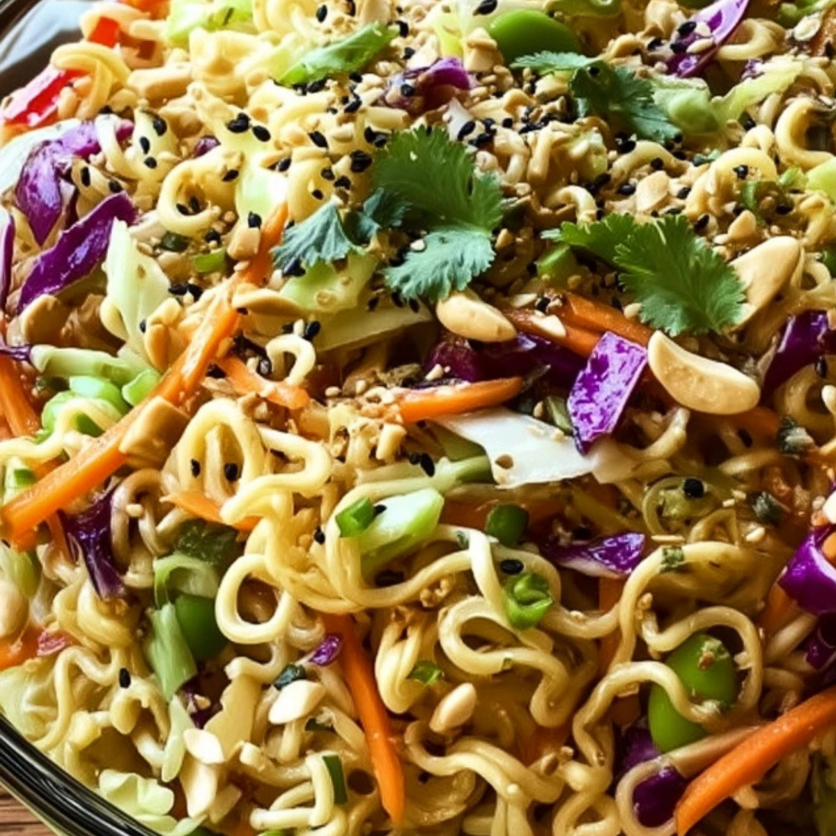 Crunchy Asian Ramen Noodle Salad