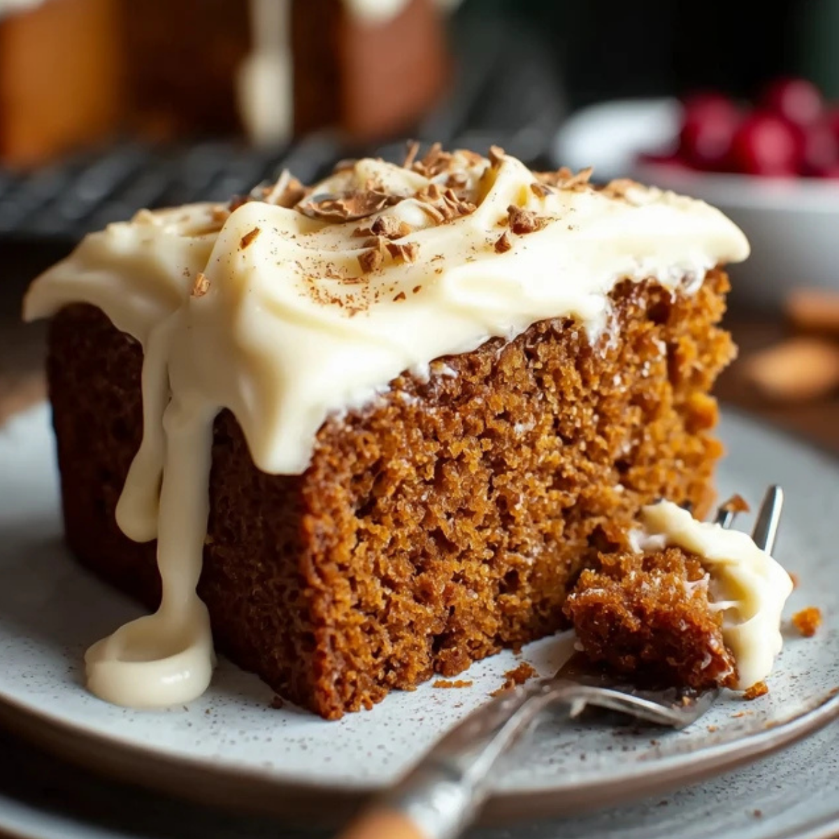 Gingerbread Cake with Luscious Cream Cheese Frosting