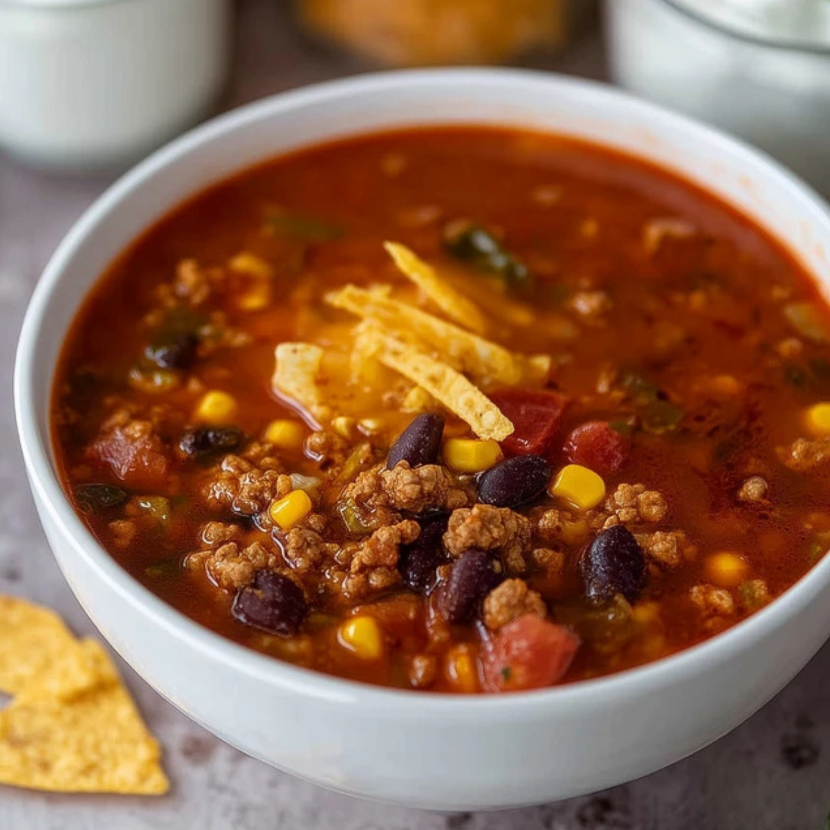 Ground Turkey Taco Soup