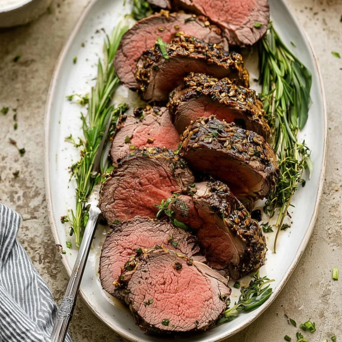 Herb Crusted Beef Tenderloin