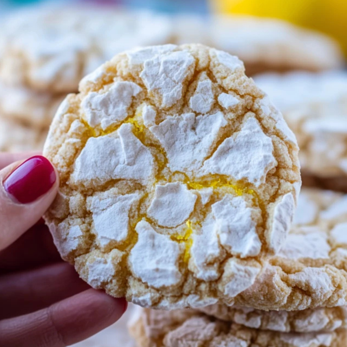 Meyer Lemon Crinkle Cookies