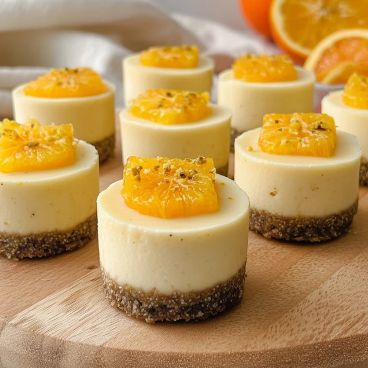 Mini Orange Cheesecakes
