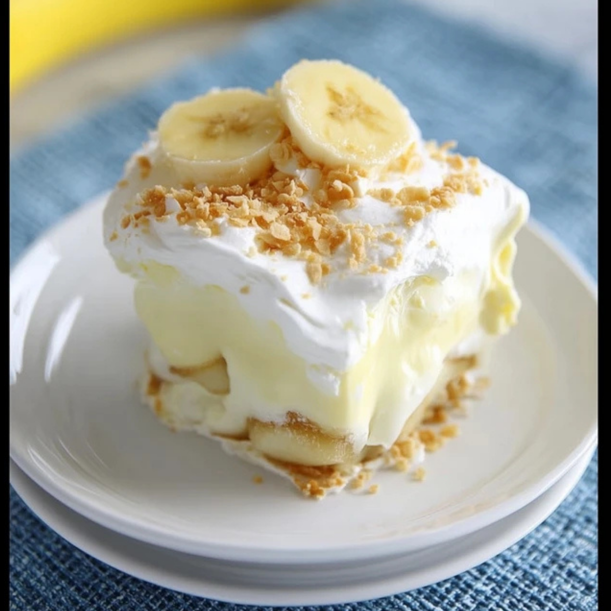 NO BAKE BANANA PUDDING DESSERT