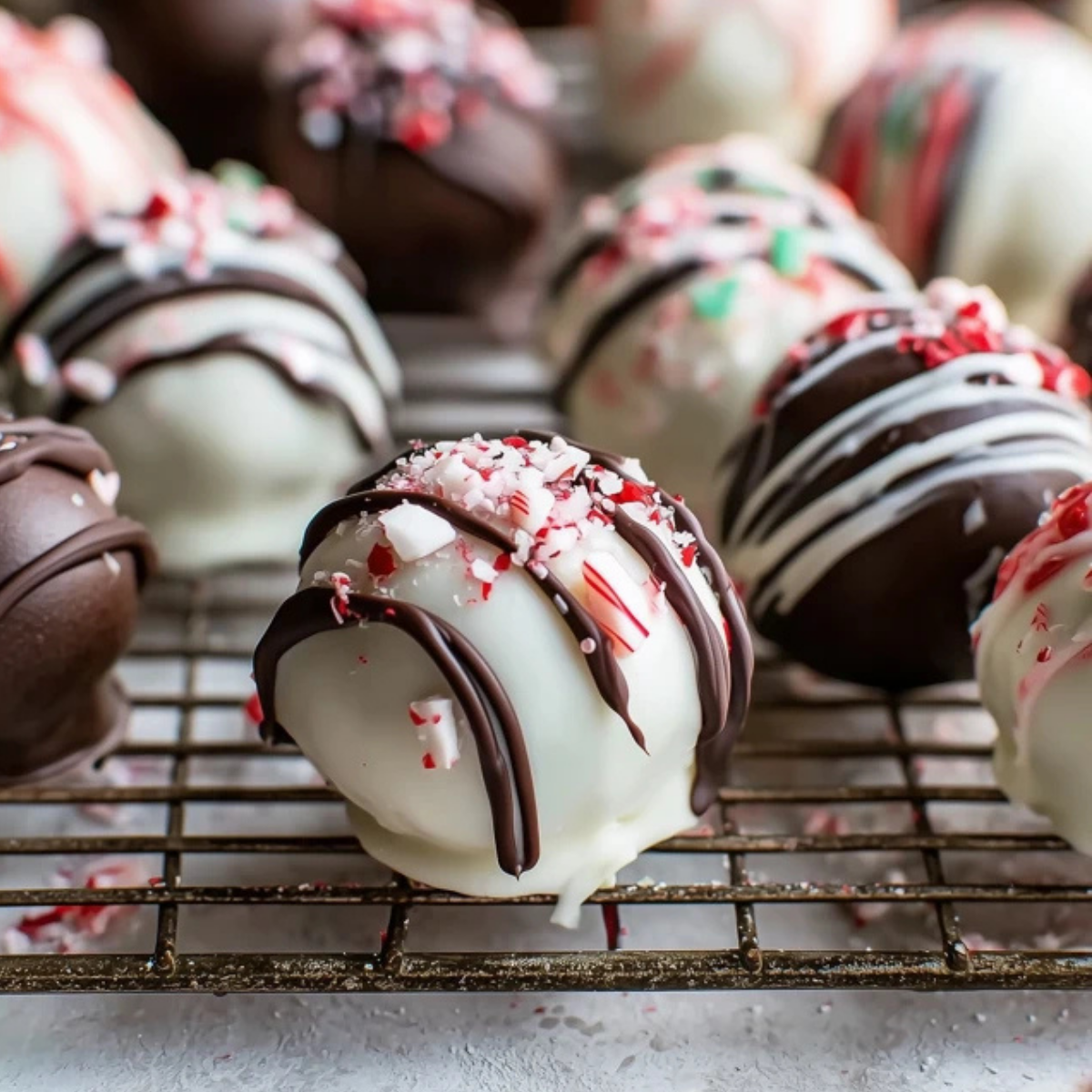 Peppermint Oreo Truffle Balls