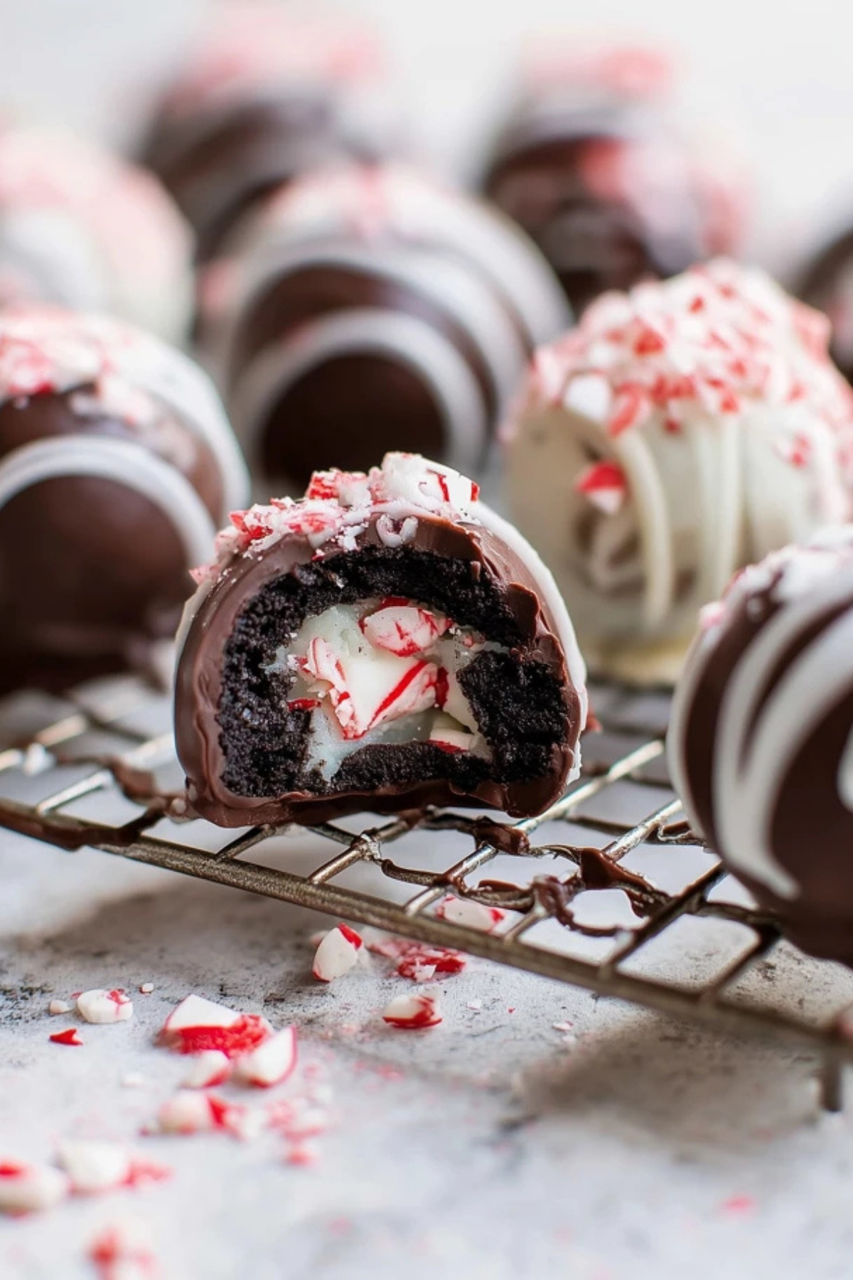 Peppermint Oreo Truffle Balls