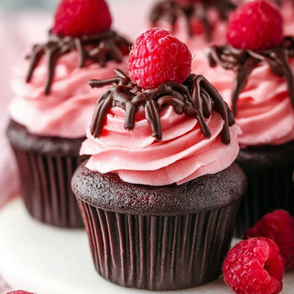 Raspberry Chocolate Cupcakes