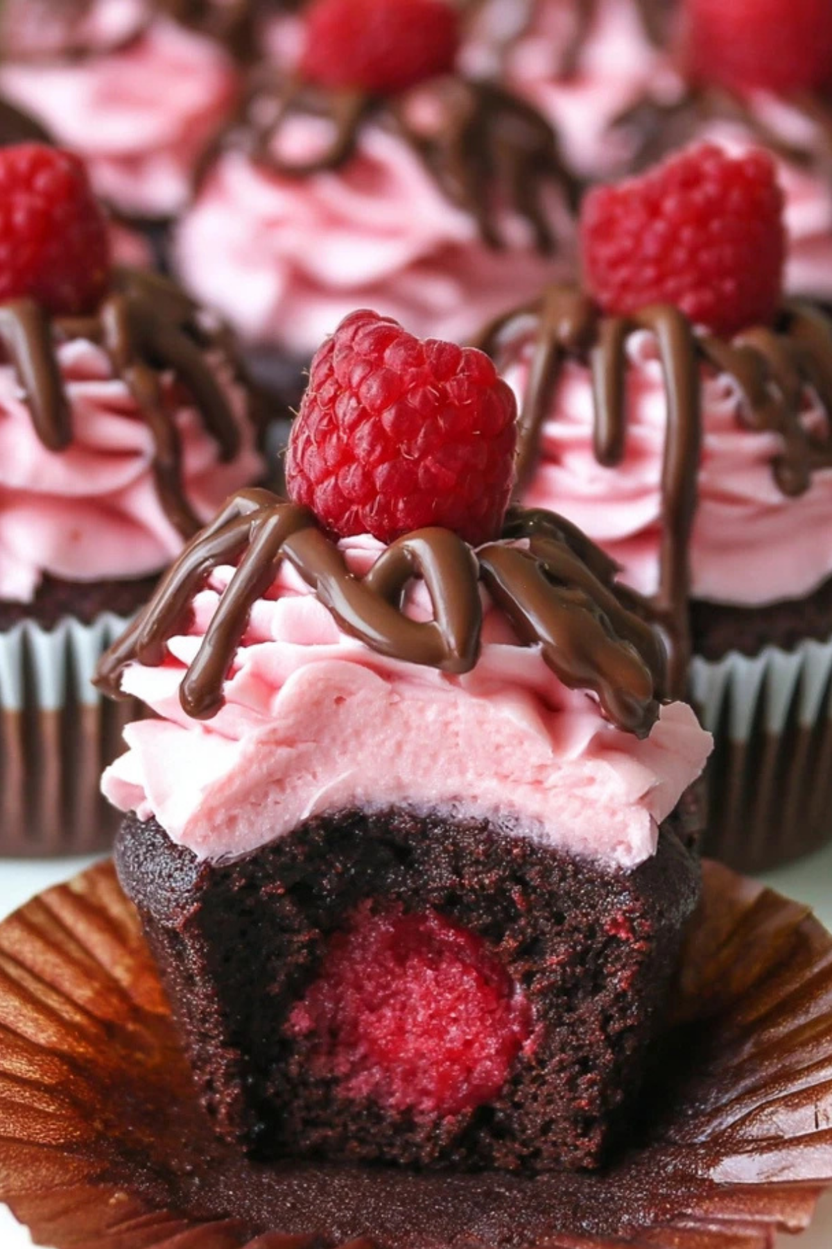 Raspberry Chocolate Cupcakes