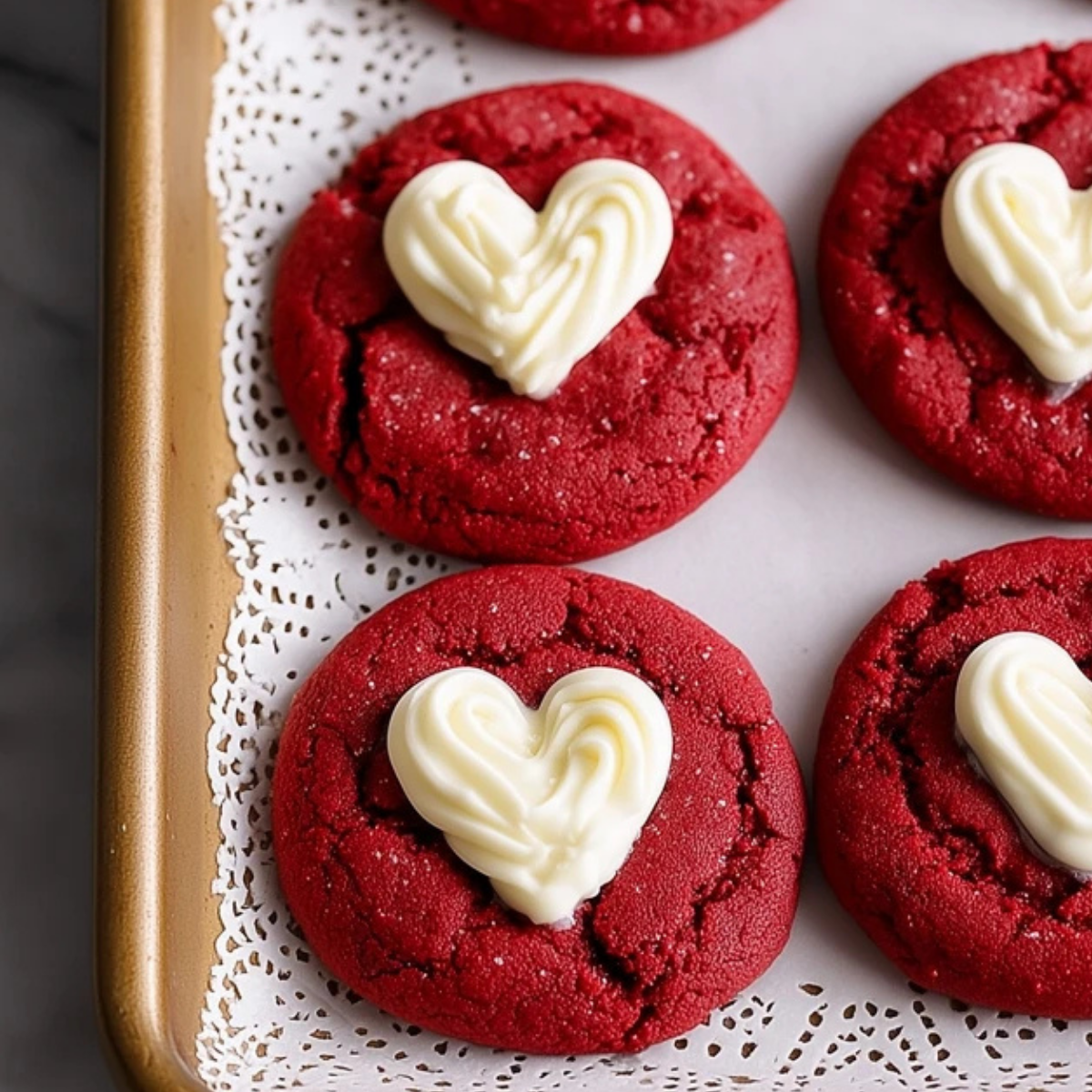 Red Velvet Sugar Cookies