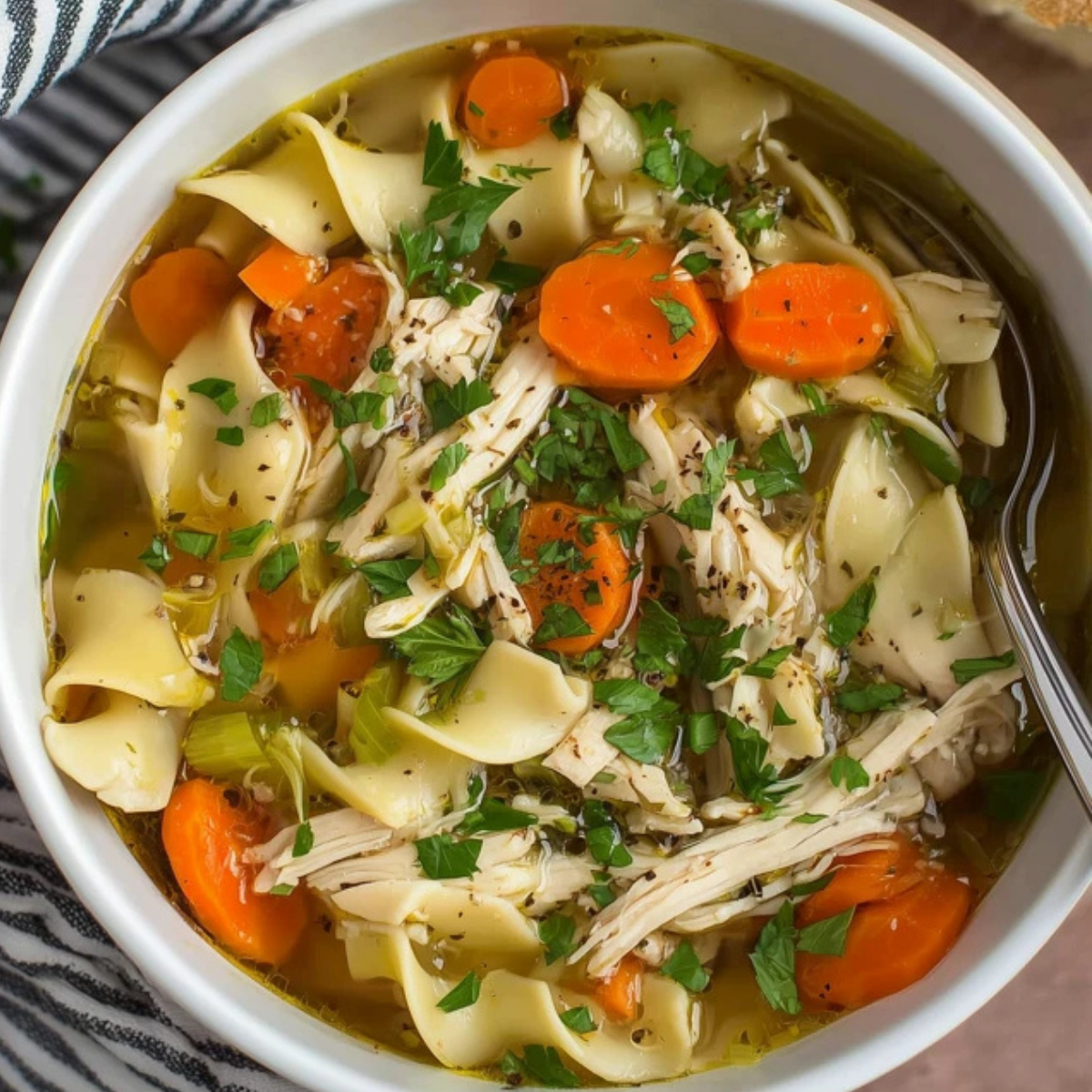Rotisserie Chicken Noodle Soup