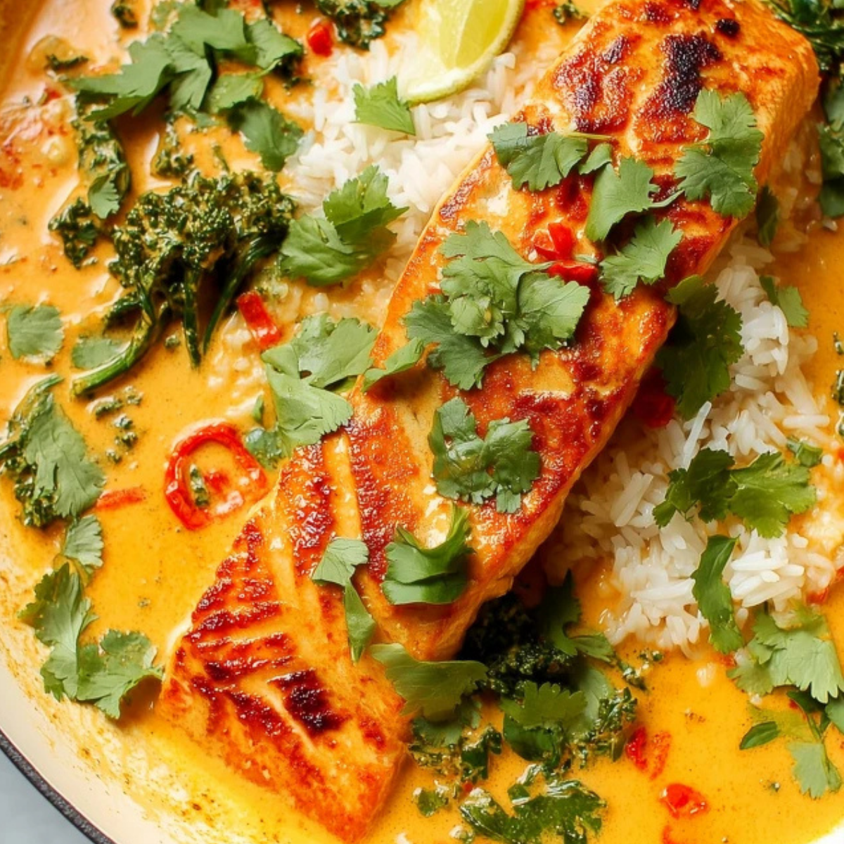 Salmon Coconut Curry