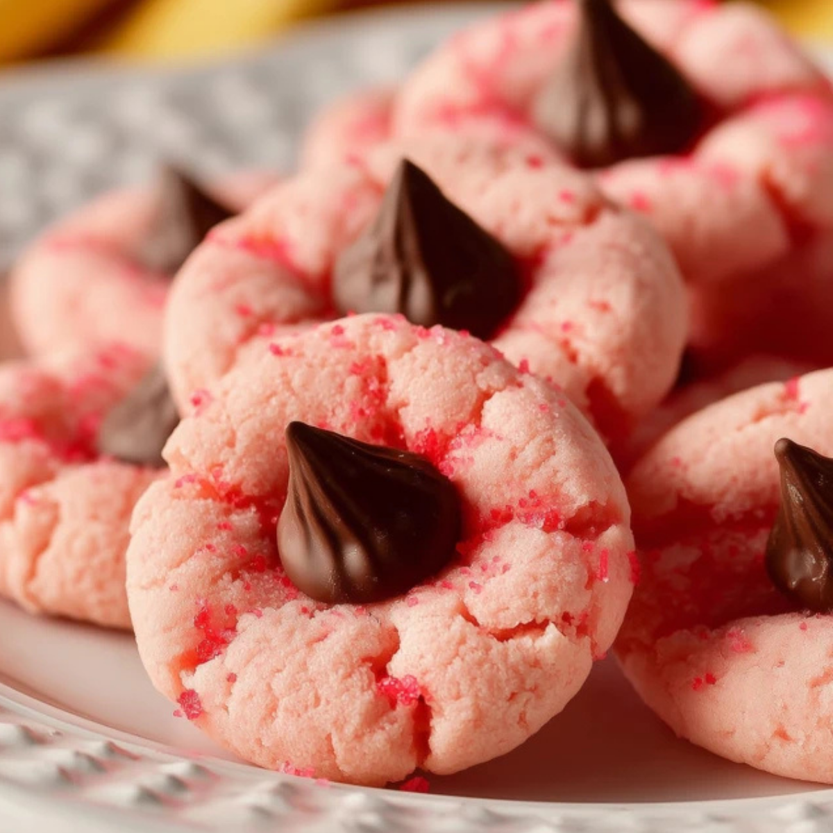 Strawberry Kiss Cookies