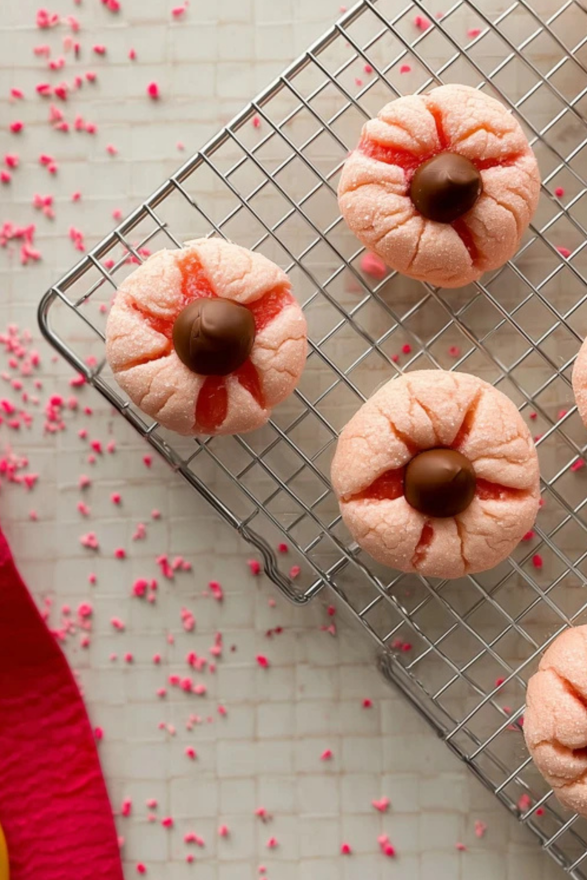 Strawberry Kiss Cookies