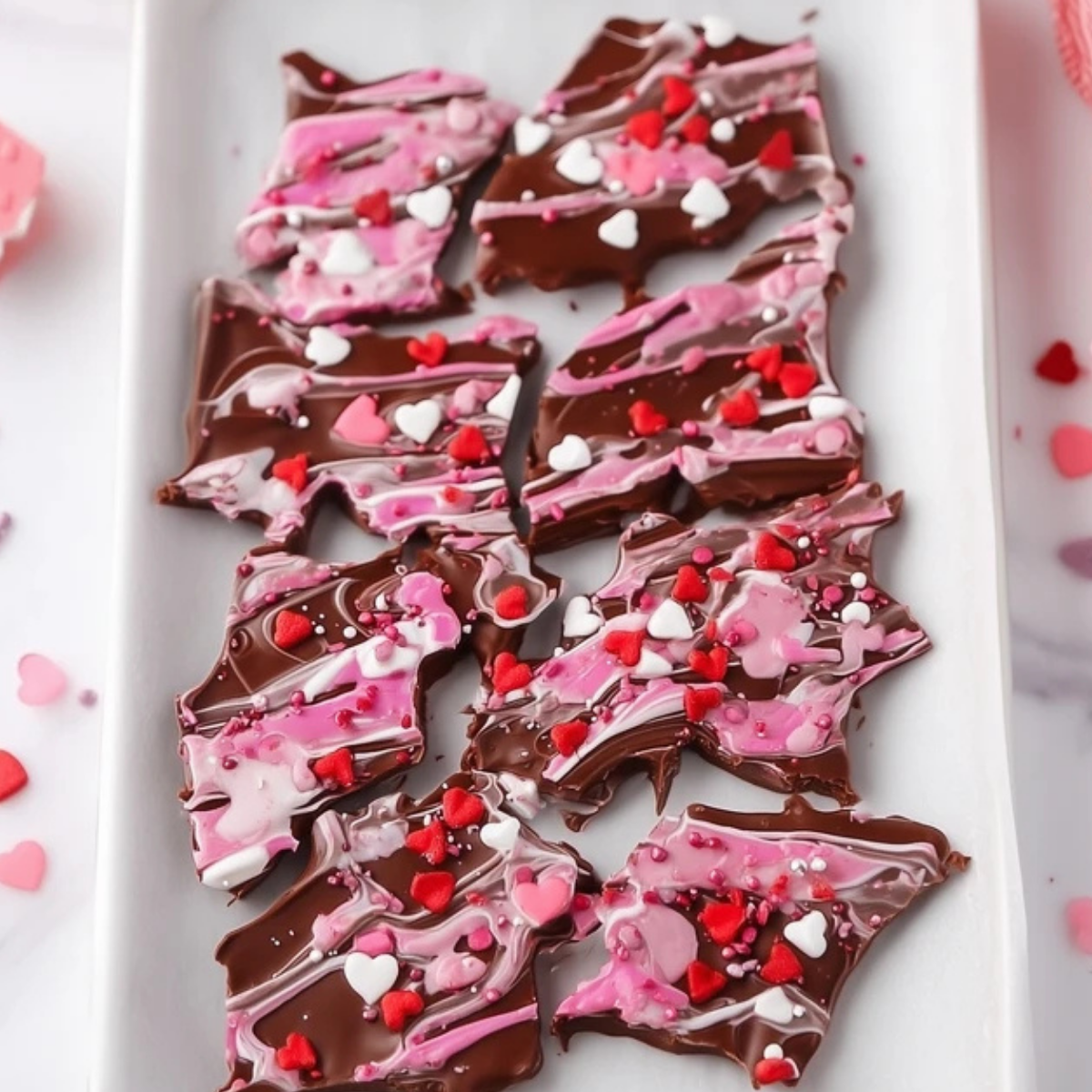 Valentine's Chocolate Bark