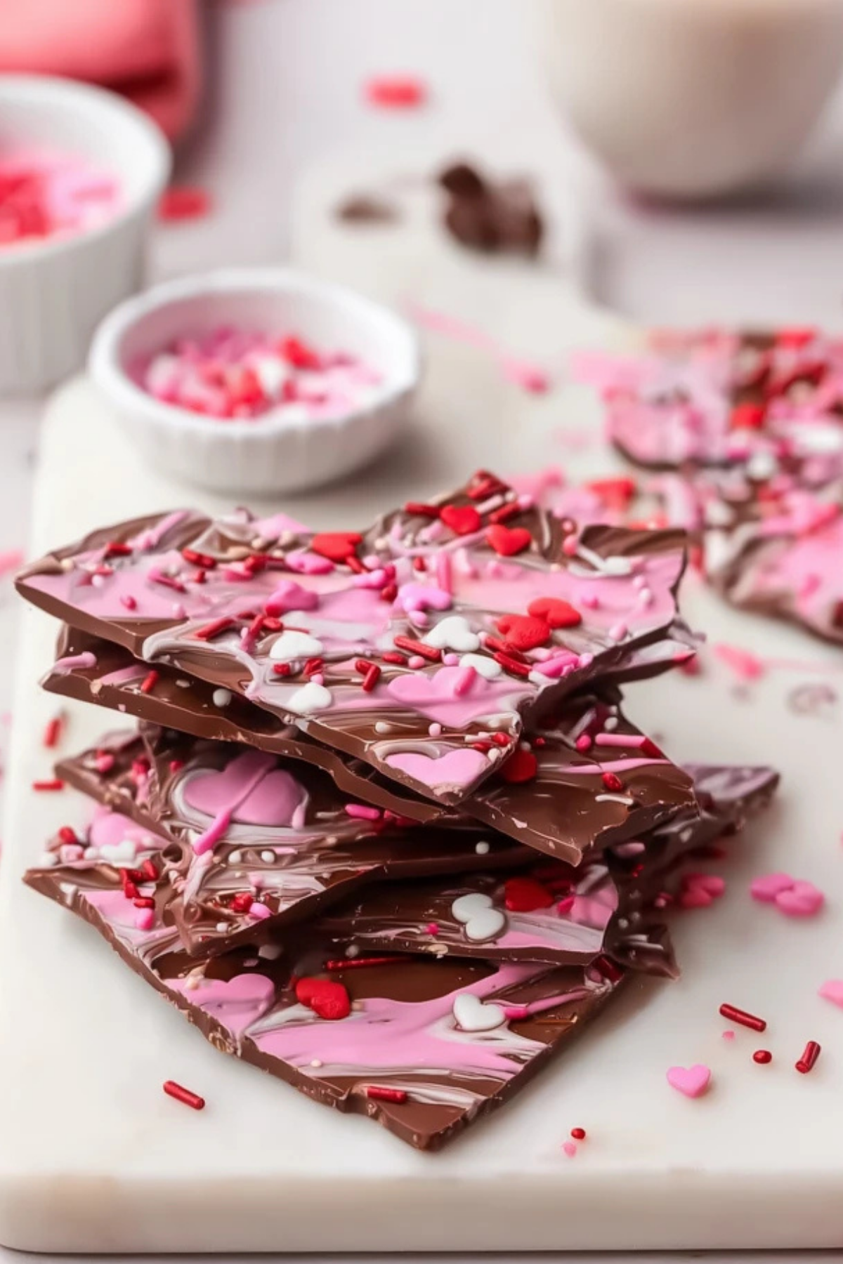 Valentine's Chocolate Bark