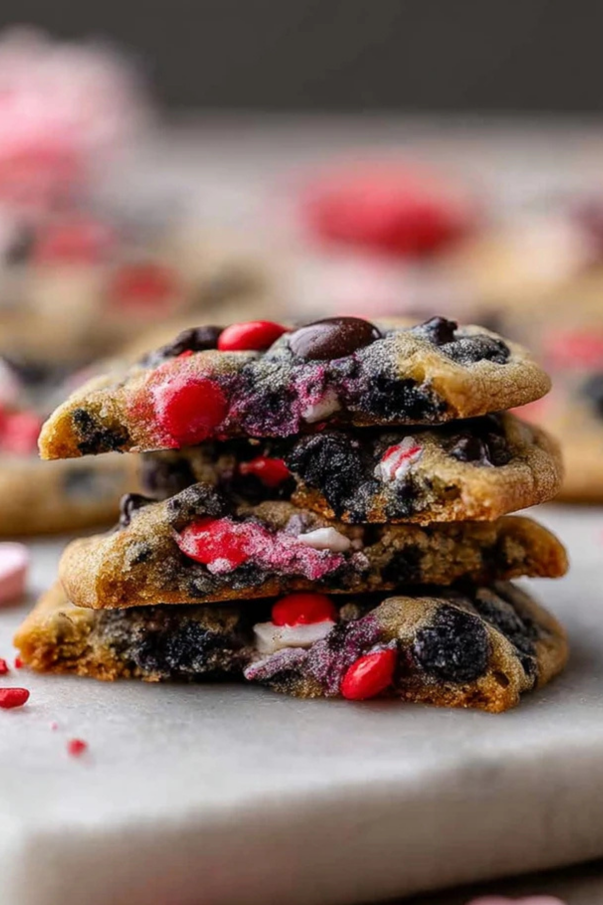 Valentine's Day Oreo m&m's Cookies