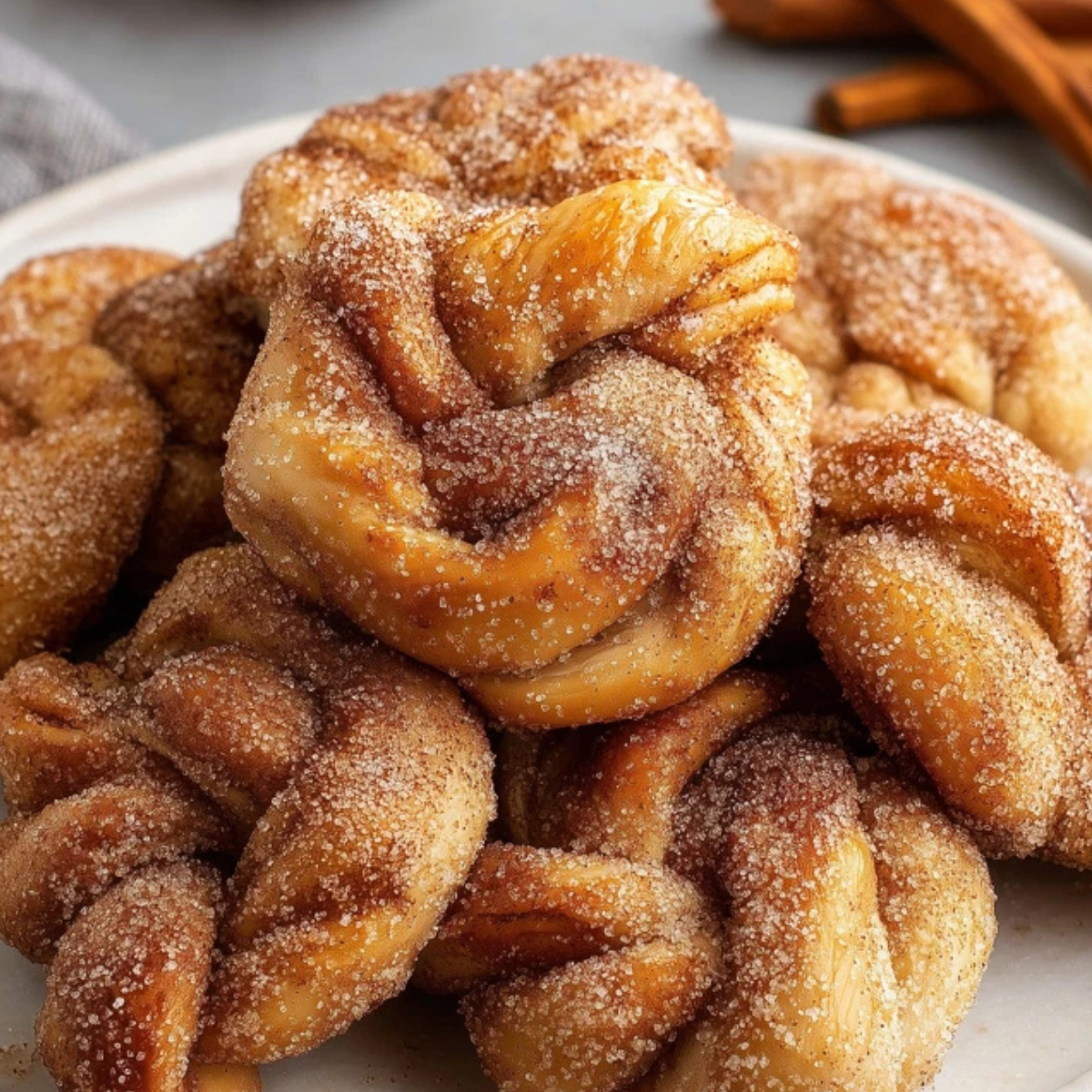 Vegan Cinnamon Sugar Knots