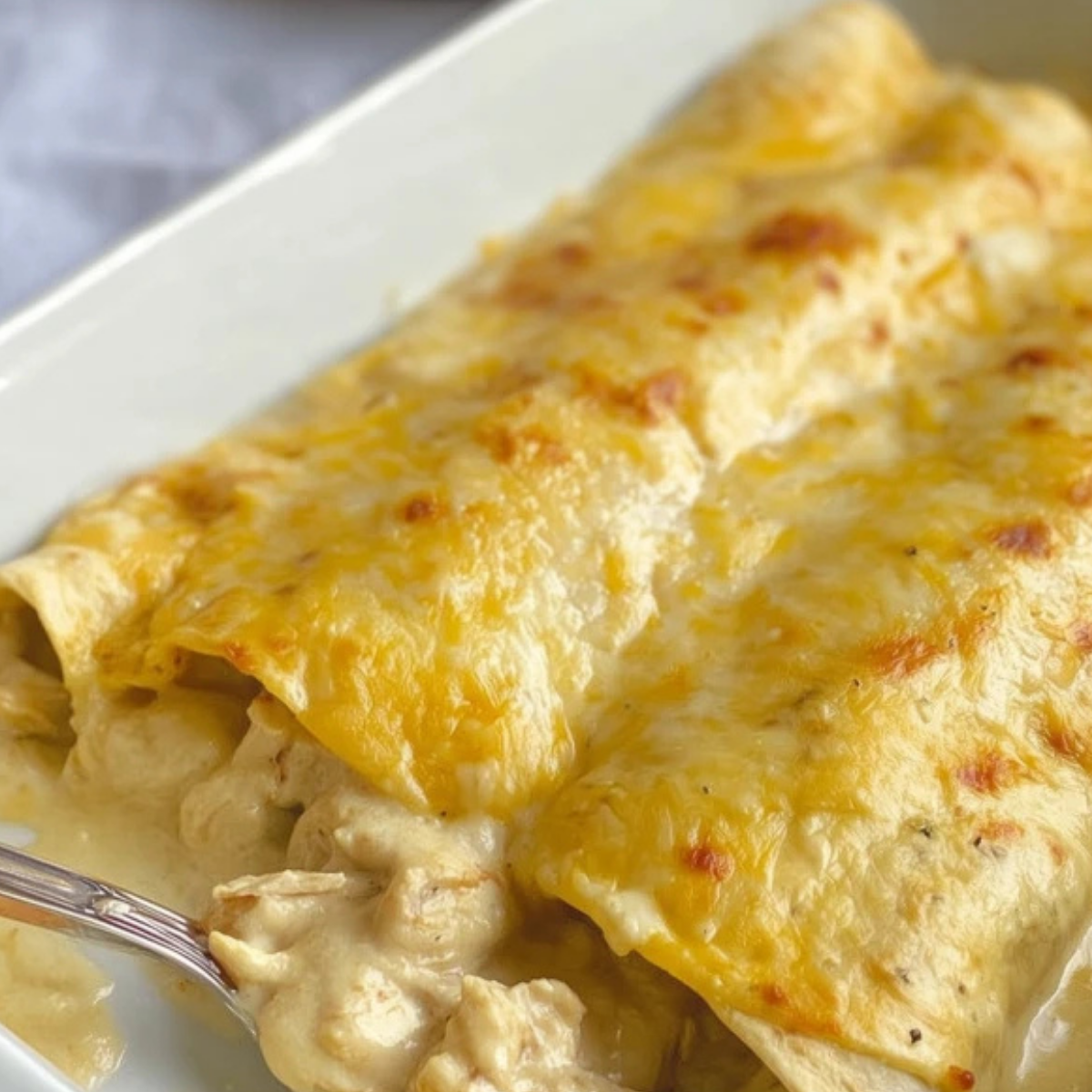 White Chicken Enchiladas