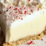 White Chocolate Peppermint Cheesecake Mousse Pie