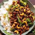 20 Minute Garlic Butter Cashew Chicken