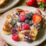 Berries and Cream French Toast Casserole