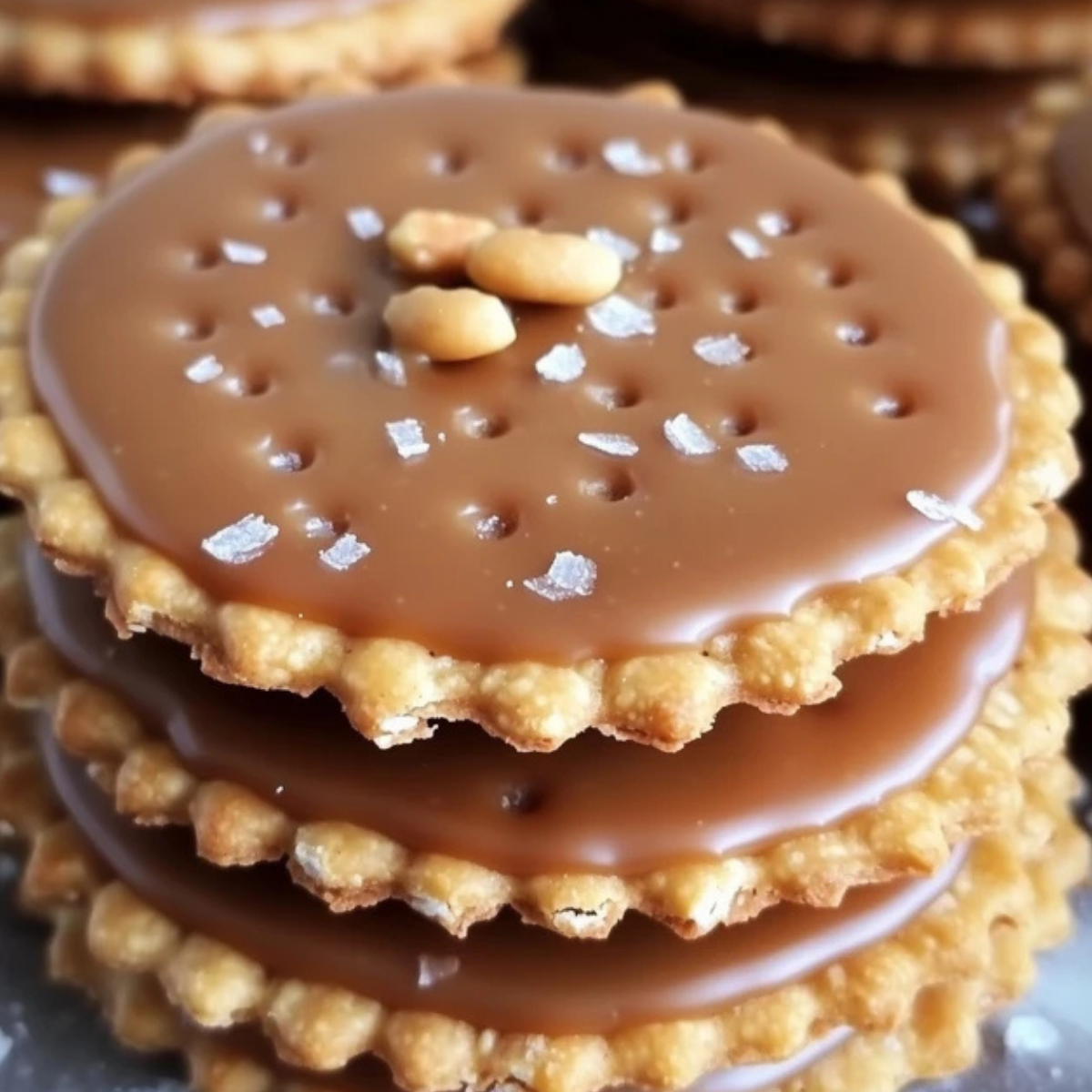 Caramel Peanut Ritz Cracker Treats