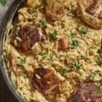 Chicken And Orzo Skillet