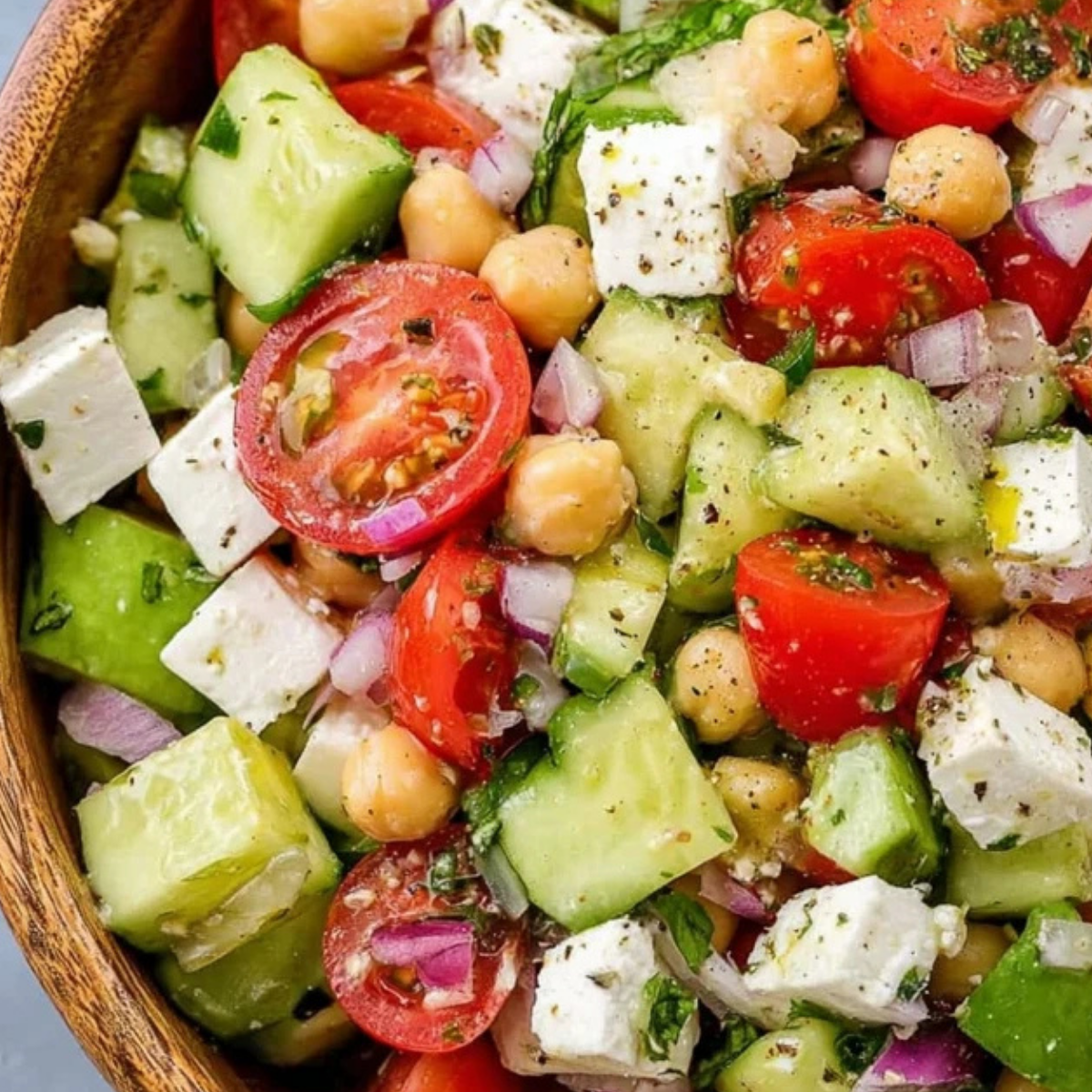 Chickpea Feta Salad