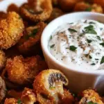 Crispy Fried Mushrooms with Cool Ranch Dip