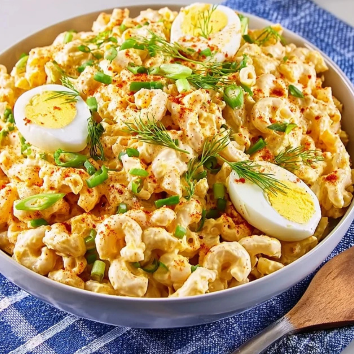 Deviled Egg Macaroni Salad