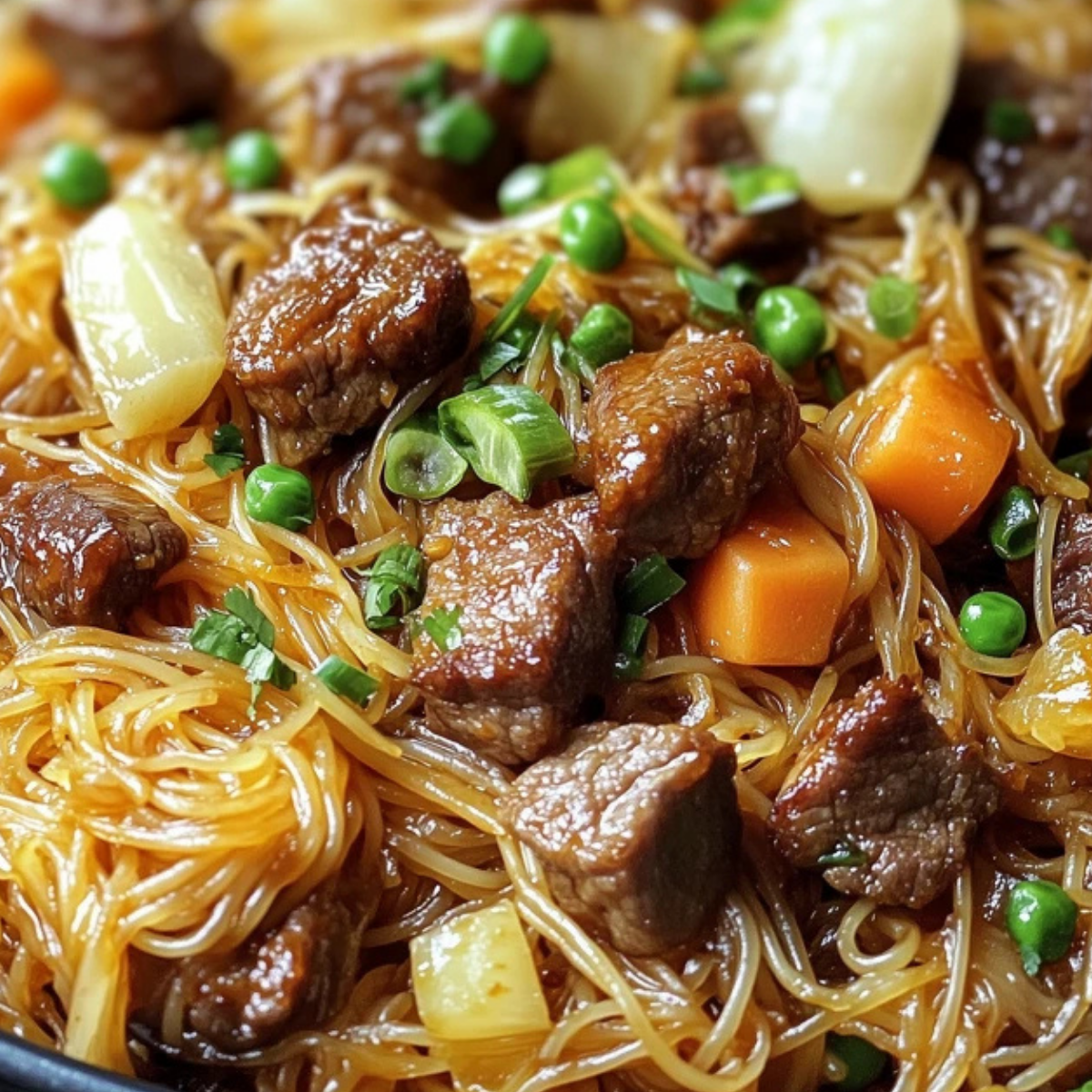 Filipino Pancit With Beef