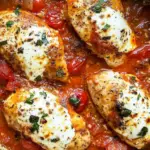 Garlic Tomato Chicken with Mozzarella