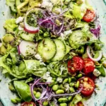Green Salad with Basil Lemon Vinaigrette