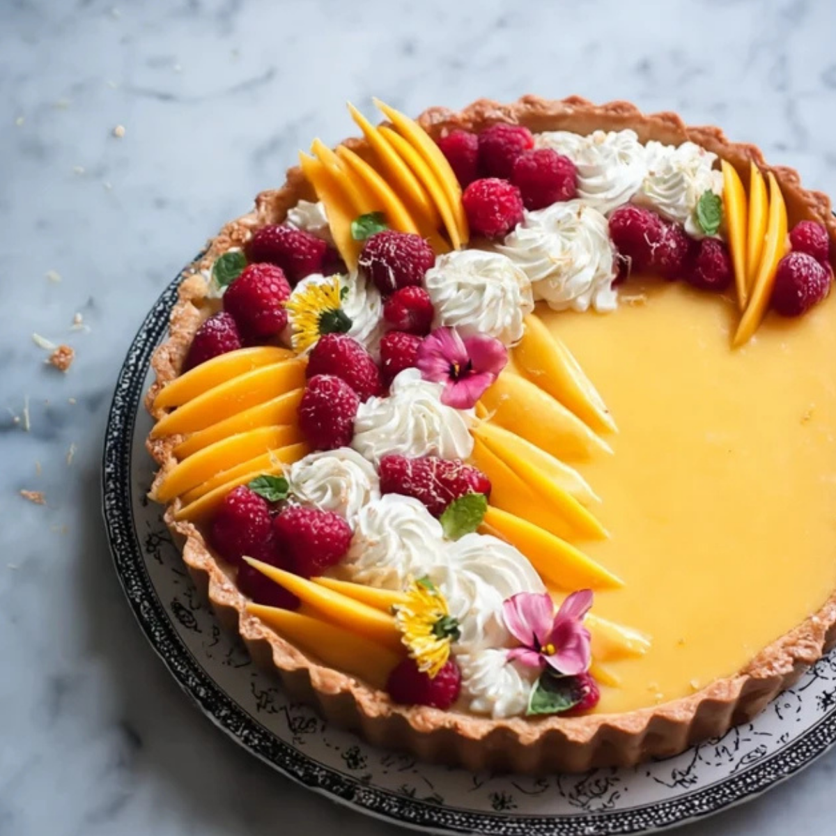 Mango Curd Tart