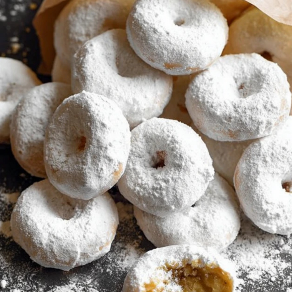 Dougnu Devta Mini Powdered Sugar Doughnuts – Best Baked Recipe (No Frying!) - recipe ...