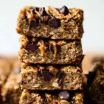 Peanut Butter Banana Chocolate Chip Oatmeal Bars