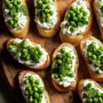 Ricotta Crostini with Peas and Mint