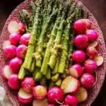 Roasted Asparagus and Radishes with Mustard Vinaigrette