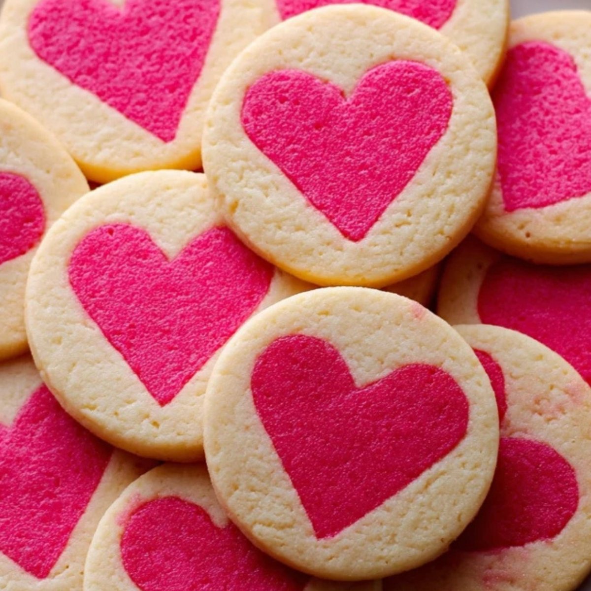 Slice and Bake Heart Cookies