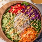 Spring Roll Salad with Peanut Sauce
