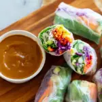 Spring Rolls with Peanut Sauce