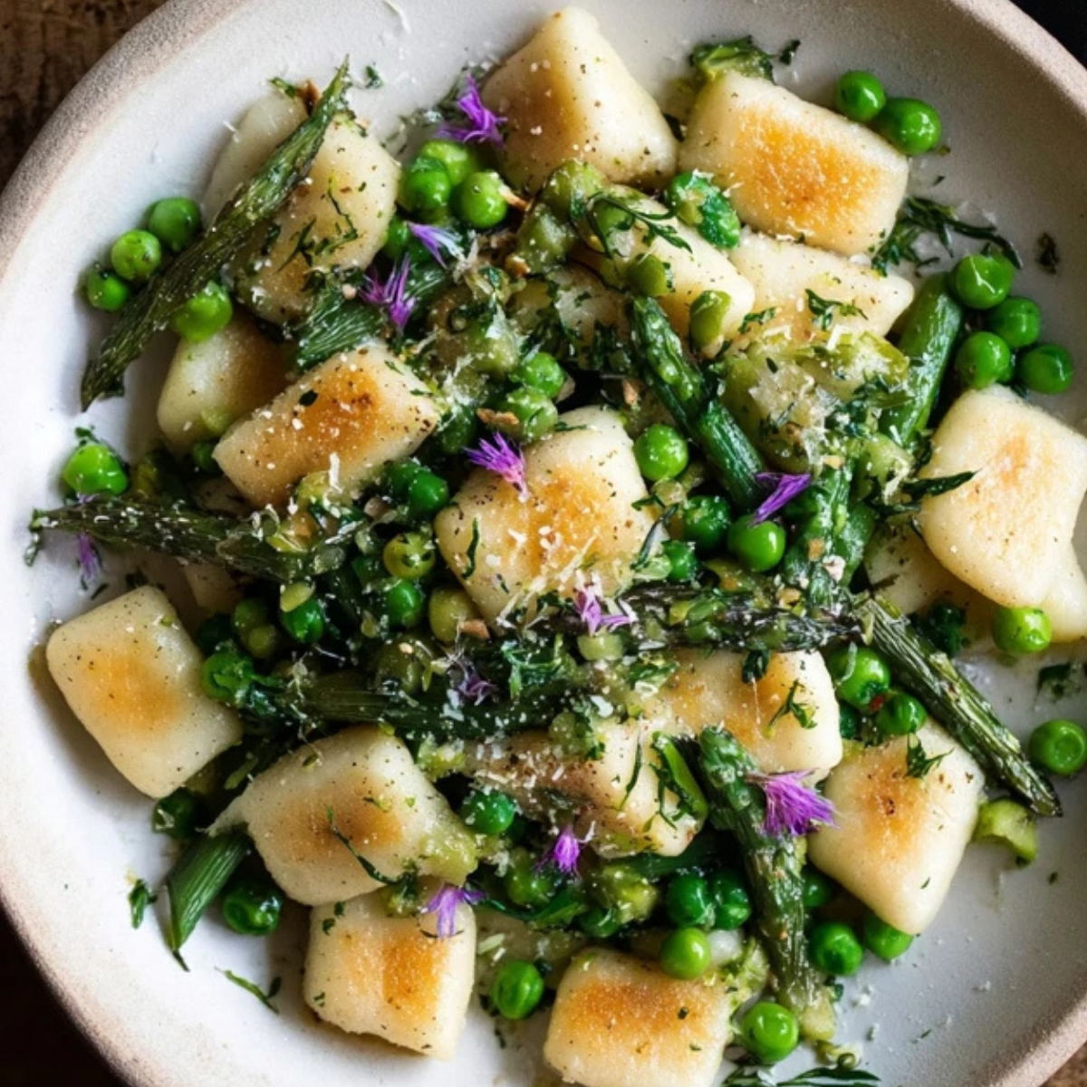Spring Vegetable Brown Butter Gnocchi