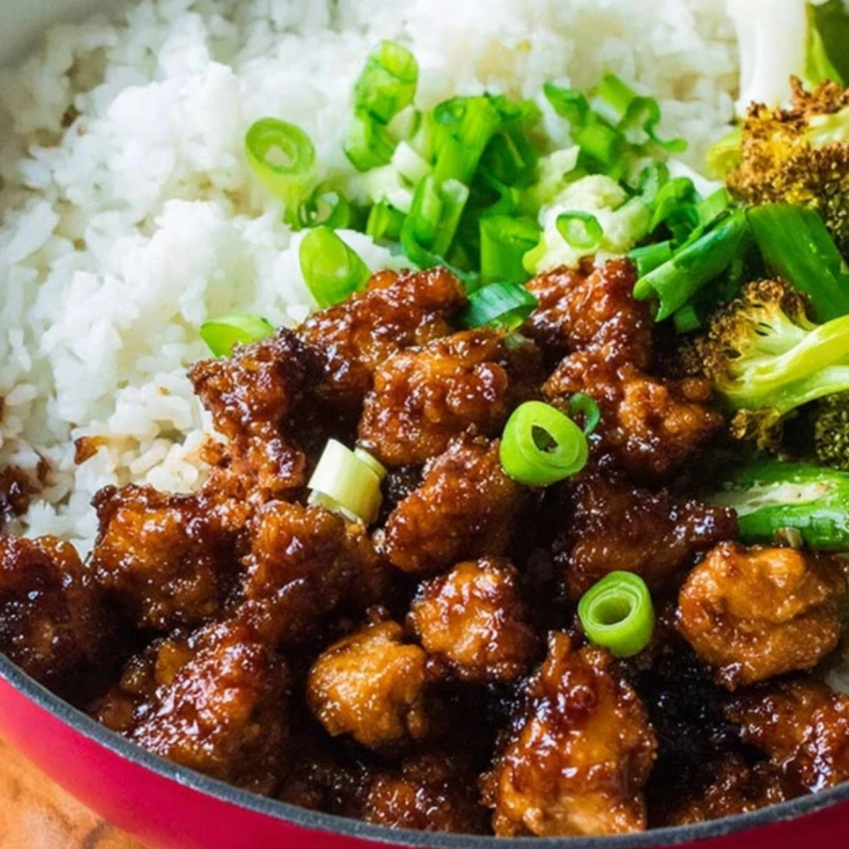 Sticky Chicken Rice Bowl