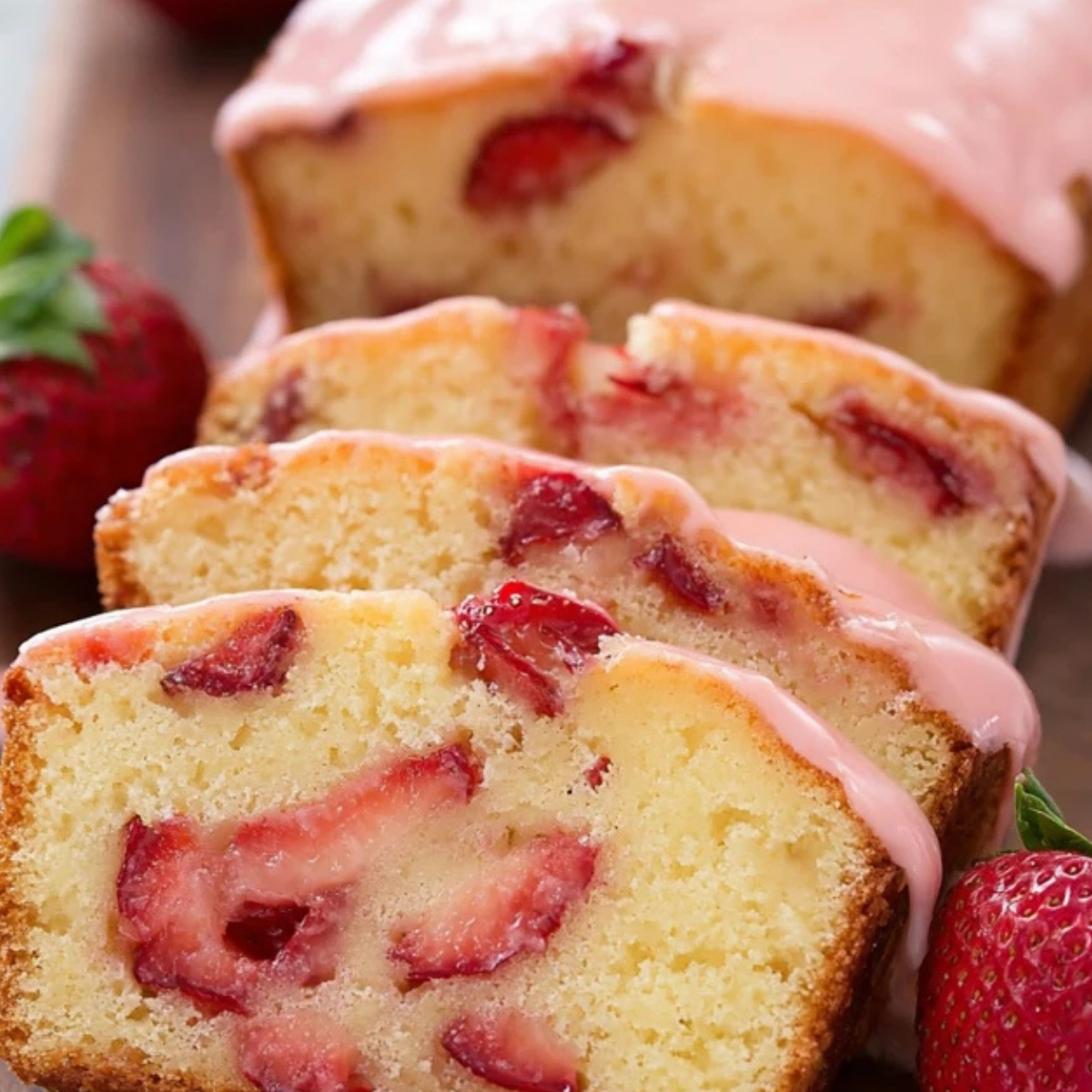 Strawberry Pound Cake