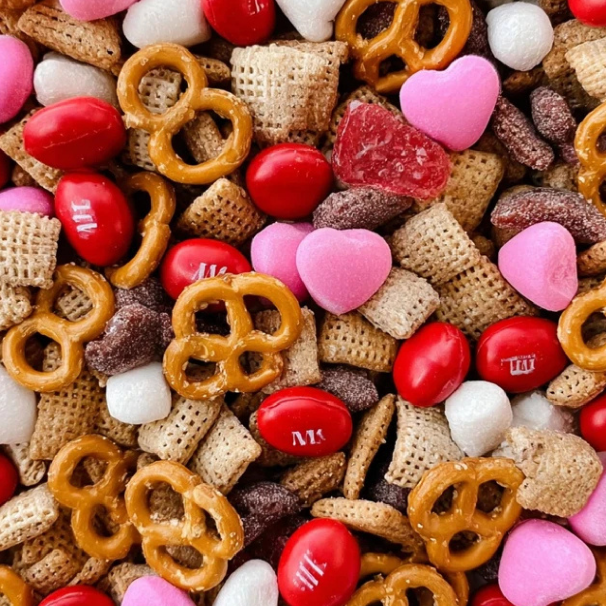Valentine Sweet and Salty Snack Mix