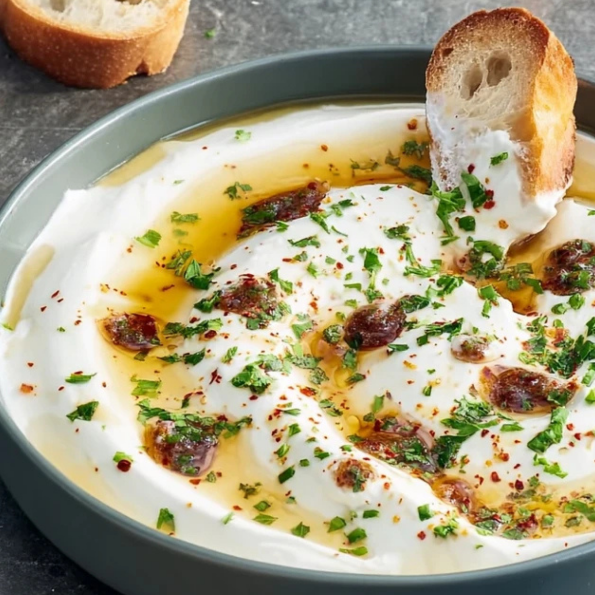 Whipped Ricotta Dip with Hot Honey