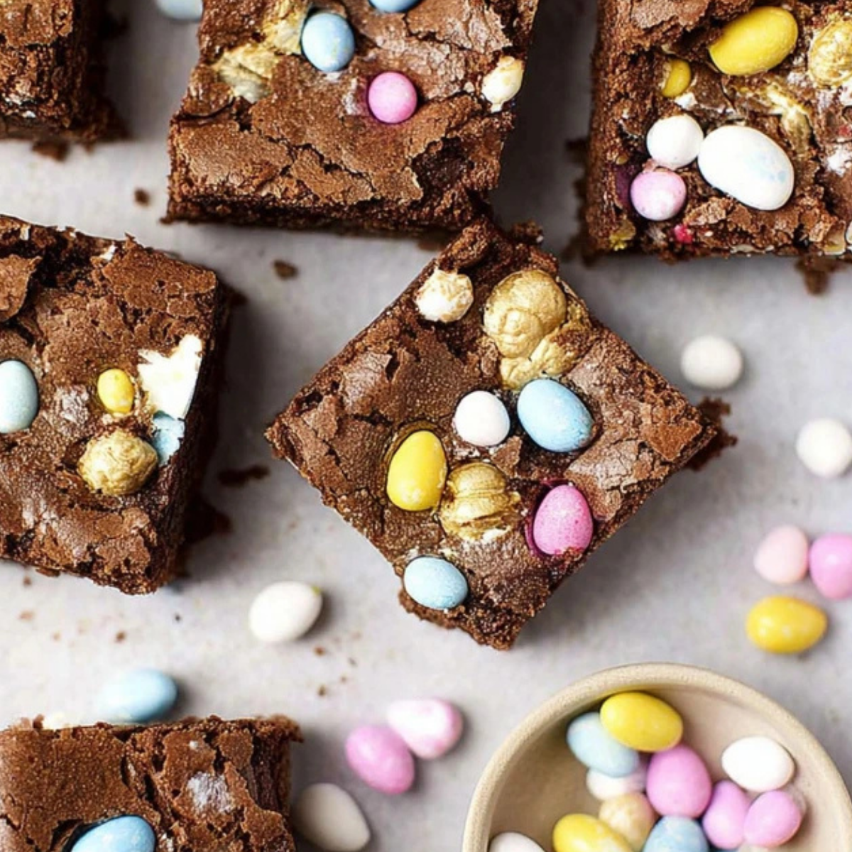 Cadbury Mini Egg Brownies