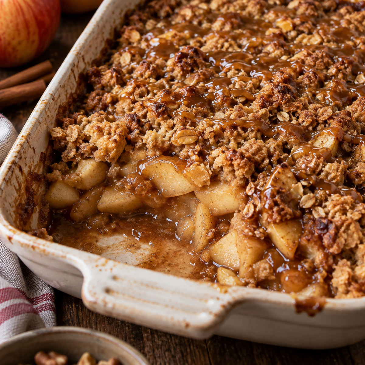 Caramel Apple Crisp