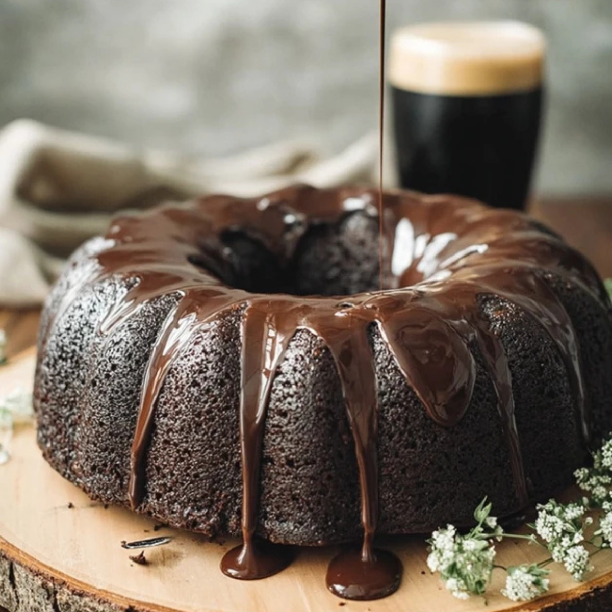 Chocolate Guinness Cake with Chocolate Ganache