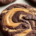 Chocolate Peanut Butter Swirl Cookies